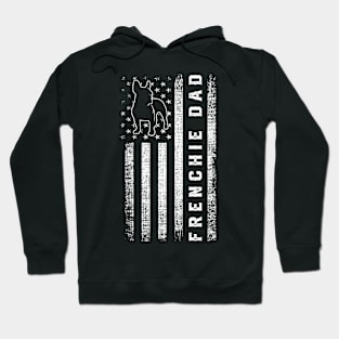 Frenchie Dad American Flag French Bulldog Dog Hoodie